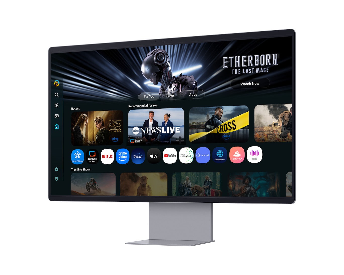 Samsung Smart Monitor M9 M90SF 32-Inch 4K QD-OLED 165Hz Smart Display – Black (SM-LS32FM902SMXUE) - Image 4