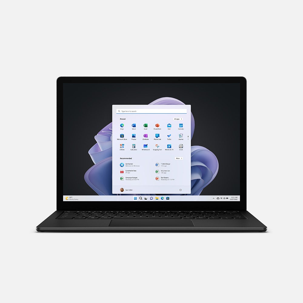 Microsoft Surface Laptop 5 Core i7-11255U 16GB RAM 512GB SSD Intel Integrated Graphics, 13.5" Laptop, Black (RBG-00039)