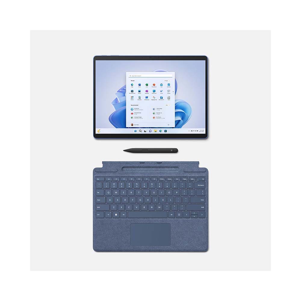 Microsoft Surface Pro 9 Core i5-1235U 8GB RAM 256GB SSD Integrated Graphics 13" Laptop, Platinum (Pen sold separately) (QEZ-00008+8XA)