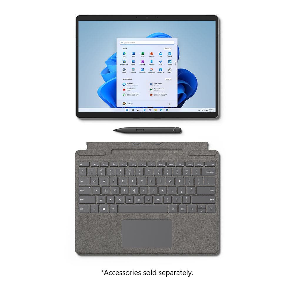 Microsoft Surface Pro 8 - 8PN-00007+ 8XA, Core i5 - 1135G7, 8 GB RAM, 128 GB SSD, Intel Iris Graphics, 13 Inch PixelSence Flow Display, Platium with Type Cover - Image 4