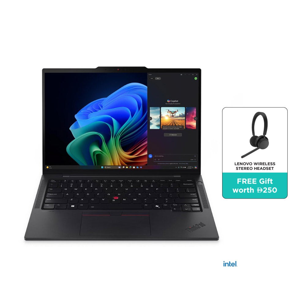 Lenovo ThinkPad T14s Gen 6 Intel Core Ultra 7 258V 32GB 1TB Intel Arc 14" WUXGA Windows 11 Pro Laptop – Black (T14s-21QX00M3GR+ANC)