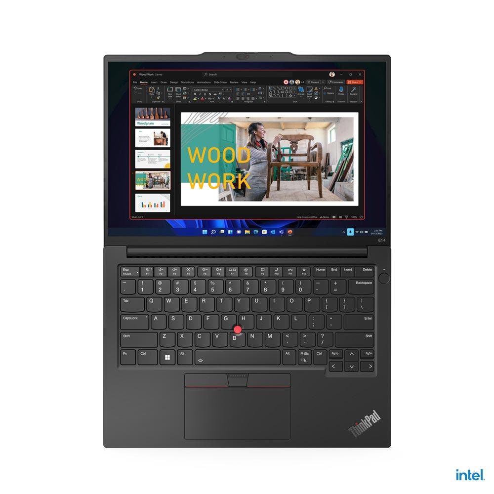 Lenovo Intel Core i5-1335U 8GB RAM 512GB SSD Integrated Intel Iris Xe UHD Graphics 14" Business Laptop - Graphite Black (E14-21JK008PGR) - Image 4