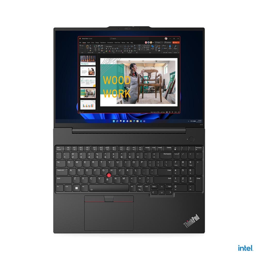 Lenovo E16-21JN000MGR Intel Core i7-1355U 8GB RAM 512GB SSD Integrated Intel Iris Xe Graphics 16" Business Laptop - Graphite Black (E16-21JN001HGR) - Image 4