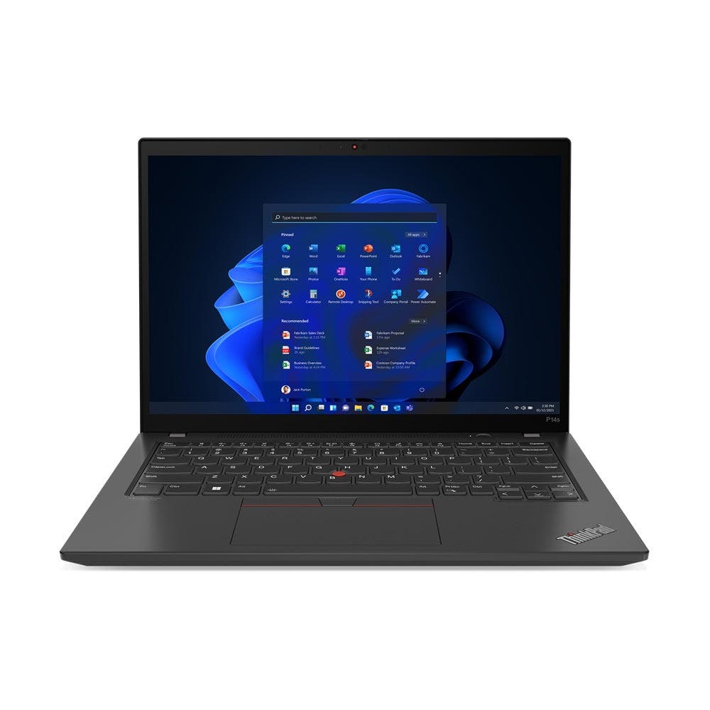 Lenovo ThinkPad P14s Gen5 Intel Core Ultra 7-155H 32GB RAM 1TB SSD NVIDIA RTX 500 4GB Graphics 14.5″ WUXGA Windows 11 Pro Business Laptop - Black With Lenovo Wireless Stereo Headset[21G2000AGR+ANC]