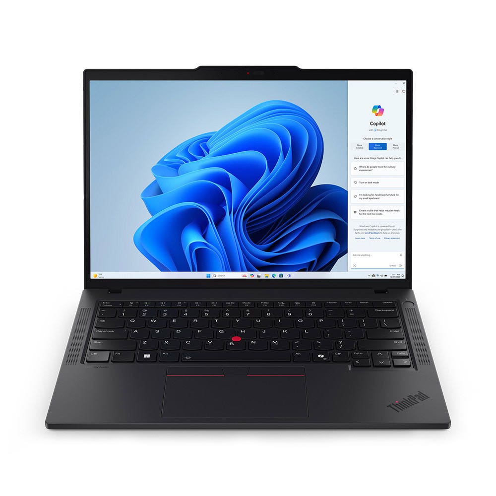 Lenovo ThinkPad T14 Gen 5 Intel Core Ultra 7-155U 16GB RAM 512GB SSD Intel Graphics 14" WUXGA Windows 11 Pro Business Laptop - Black With Lenovo Wireless Stereo Headset[21ML000AGR+ANC]