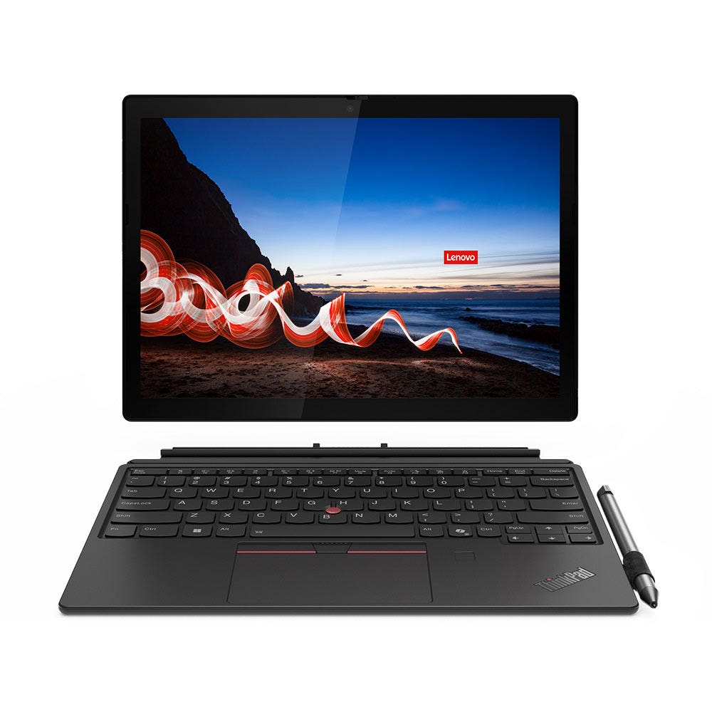 Lenovo ThinkPad X12 Detachable Gen2 Intel Core Ultra 7-164U 32GB RAM 1TB SSD Integrated Intel Graphics 12.3″ FHD Windows 11 Pro Business Laptop - Black With Lenovo Wireless Stereo Headset[21LK002AGR+ANC]