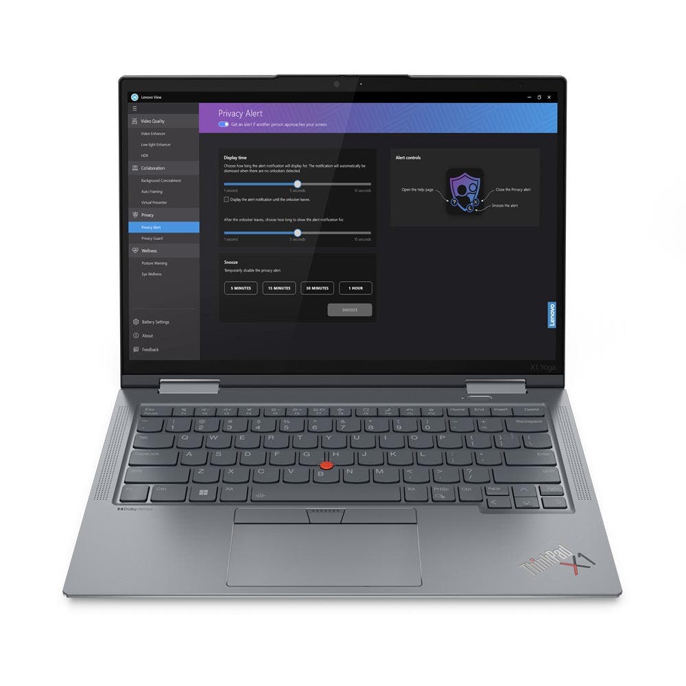 Lenovo Intel Core i7-1355U 16GB RAM 1TB SSD Integrated Intel Iris Xe Draphics 14" WUXGA Business Laptop - Storm Grey (X1YOGA-21HQ006DGR)