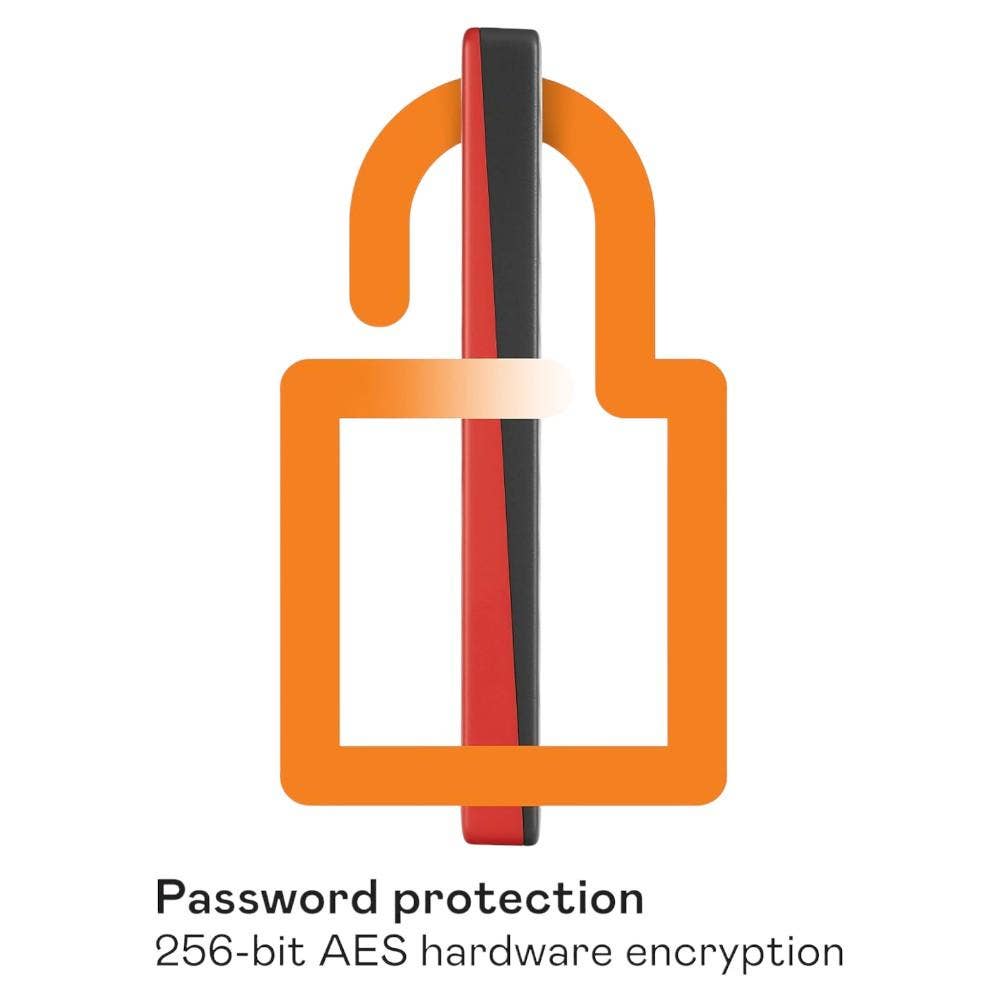 WD 6 TB My Passport Portable HDD USB 3.0 With Software For Device Management, Backup And Password Protection - Works With PC, Xbox And PS4, Red WDBR9S0060BRD-WESN - Image 5