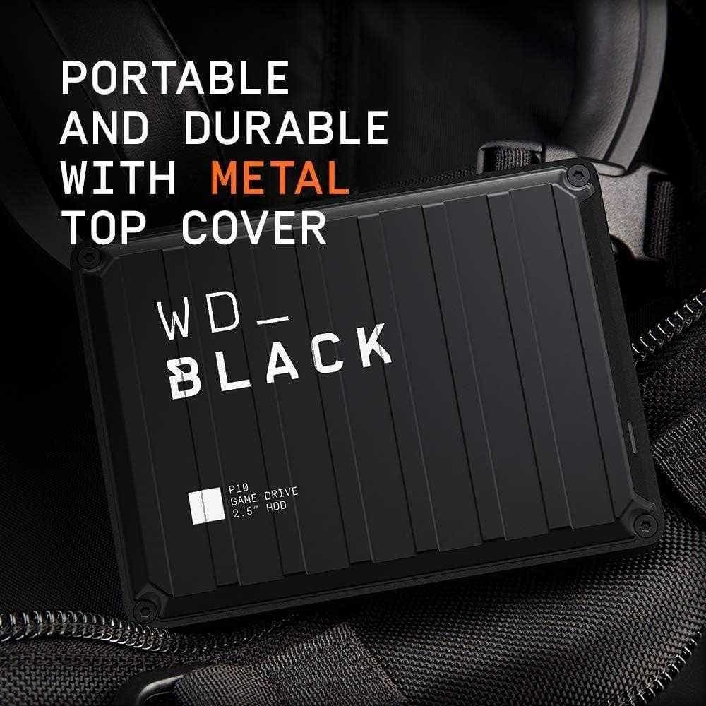 WD_Black P10, 6TB, Game Drive, Portable HDD, Works With Playstation, Xbox, PC, & Console, Save Up To 150 Games, Black WDBZ7D0060BBK-WESN - Image 4