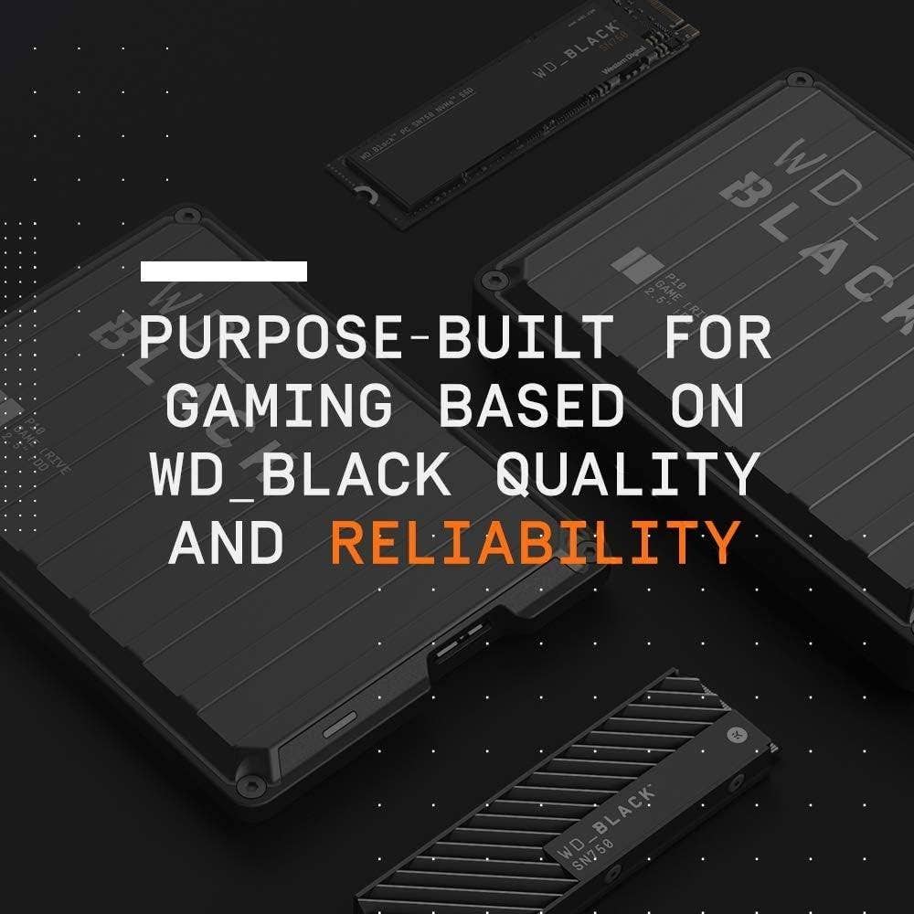 WD_Black P10, 6TB, Game Drive, Portable HDD, Works With Playstation, Xbox, PC, & Console, Save Up To 150 Games, Black WDBZ7D0060BBK-WESN - Image 5