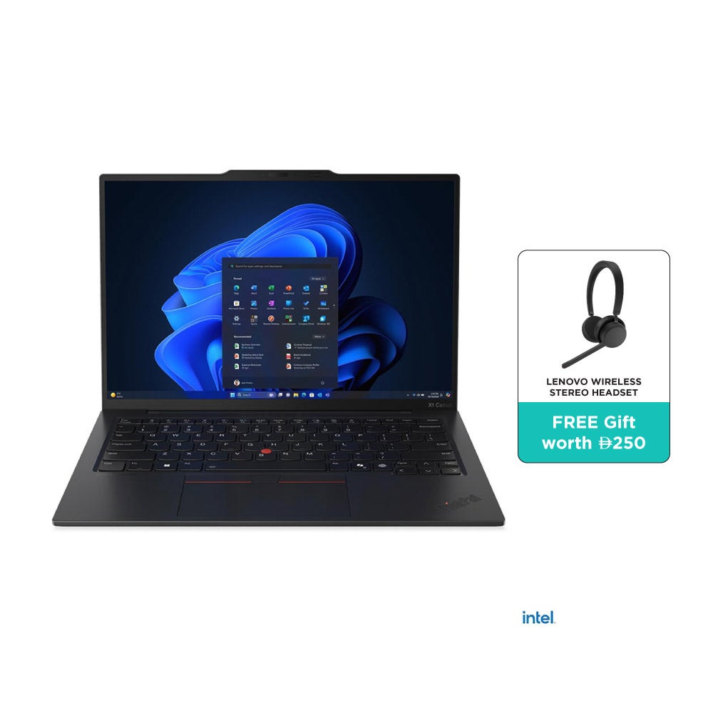 Lenovo ThinkPad X1 Carbon Gen 13 Intel Core Ultra 7 258V 32GB 1TB Intel Arc 14" WUXGA Touch Windows 11 Pro Laptop – Black (X1Carbon-21NS00X6GR+ANC)