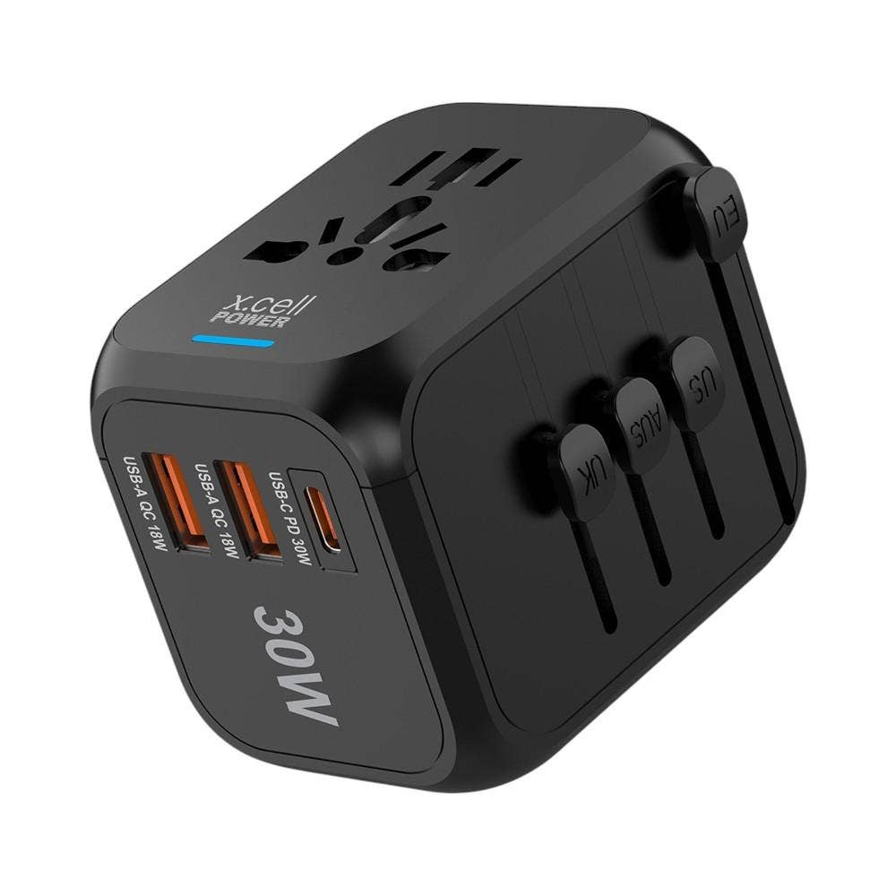 Xcell 1 Pc Travel Charger 30W Black XL-ITC-200i