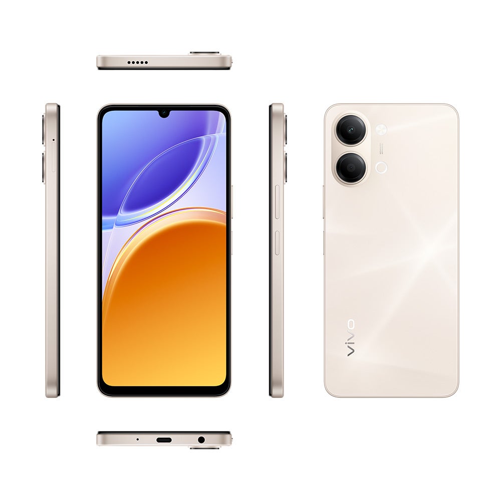 Vivo Y21 4GB RAM 5G Smartphone, Gold, 256 GB