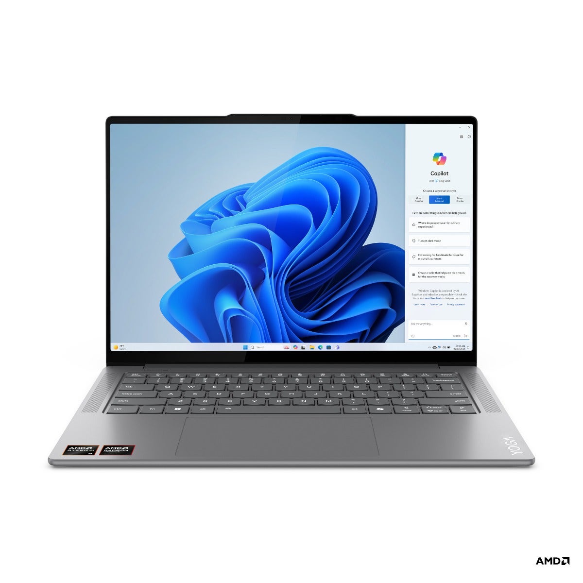 Lenovo Yoga Pro 7 AMD Ryzen AI 9 365 32GB RAM 1TB SSD Integrated AMD Radeon 880M Graphics 14.5" 2.8K WQXGA Windows 11 Home Laptop - Luna Grey [YogaPro7-83HN001PAX]