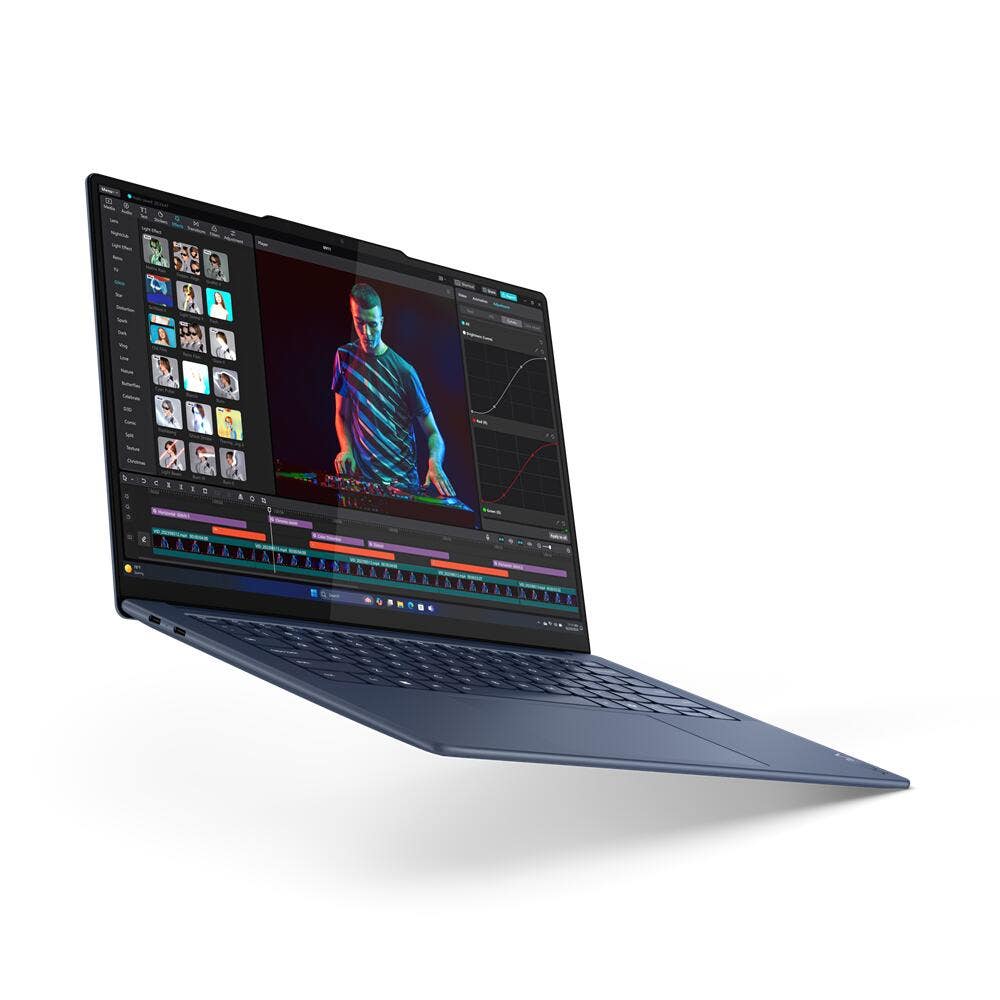 Lenovo Yoga Slim 7 83ED003CAX Snapdragon X Elite X1E-78-100 32GB RAM 1TB SSD Integrated Qualcomm Adreno Graphics 14.5" 3K OLED Windows 11 Home Laptop - Cosmic Blue - Image 3