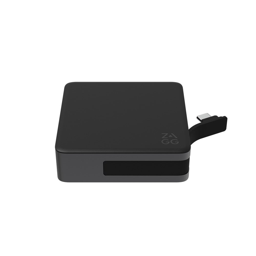 ZAGG 4-Port USB Hub Compact Multi-Port Adapter Gray/Black (ZAG ACC 4 Port Hub Gry) - Image 5